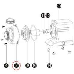 Pièce Détachée: SunSun CPP-5000 Pompe De Piscine - Logement De Pompe -Pièce détachée de piscine Soldes 1491090 3
