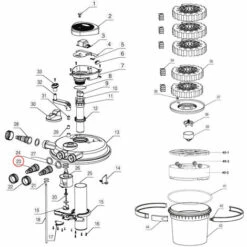 Pièce Détachée: SunSun CPF-5000 & CPF-10000 Filtre De Bassin à Pression Sortie -Pièce détachée de piscine Soldes 2205096 3