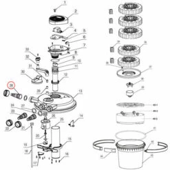 Pièce Détachée: SunSun CPF-5000 & CPF-10000 Filtre De Bassin à Pression Grande Sortie -Pièce détachée de piscine Soldes 2205110 3