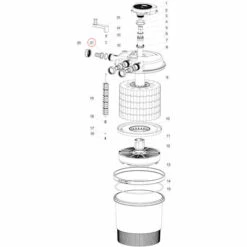Pièce Détachée: SunSun CPF-20000 & CPF-30000 Filtre De Bassin à Pression Entrée/Sortie Ø38 -Pièce détachée de piscine Soldes 2311149 3