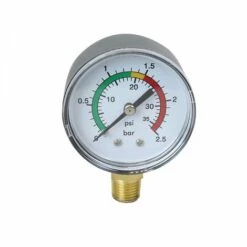 Manomètre Pour Filtre De Piscine Avec Plage De Couleur - 2,5 Bars - Linxor - Gris