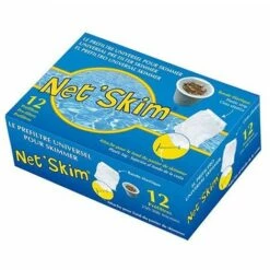 Plantawa Pack 12 Préfiltres Piscine 24cm Net Skim Hygiénique Jetable 250 - 300 Micron Skimmer