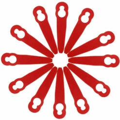 GUAZHUNIFR Pièce De Rechange De Piscine Lame De Tondeuse à Gazon 12 Pièces Guazhuni（rouge）