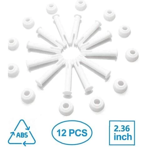 GUAZHUNIFR Pièce De Rechange De Piscine 12 Pièces 2.36in Guazhuni(blanche) 3 GUAZHUNIFR Pièce De Rechange De Piscine 12 Pièces 2.36in Guazhuni(blanche)