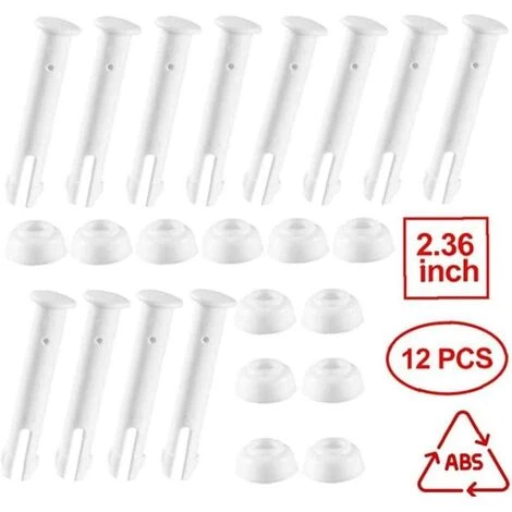 GUAZHUNIFR Pièce De Rechange De Piscine 12 Pièces 2.36in Guazhuni(blanche) 4 GUAZHUNIFR Pièce De Rechange De Piscine 12 Pièces 2.36in Guazhuni(blanche) – Image 2