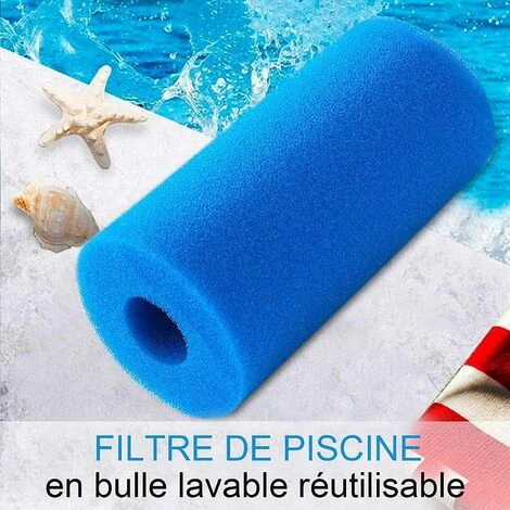 Filtre De Piscine En Mousse Éponge Filtrante, Mousse Pour Filtre Piscine, 10*20cm Fontainebleau 2 Pièces 6 Filtre De Piscine En Mousse Éponge Filtrante, Mousse Pour Filtre Piscine, 10*20cm Fontainebleau 2 Pièces – Image 4