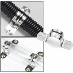 Acier Inoxydable Tuyau Clips Tuyau Attache Pince Pour Tuyaux U Selle 25 Mm Fontainebleau10 Pièces -Pièce détachée de piscine Soldes 42924092 3