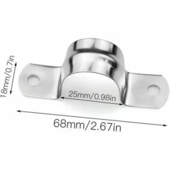 Acier Inoxydable Tuyau Clips Tuyau Attache Pince Pour Tuyaux U Selle 25 Mm Fontainebleau10 Pièces -Pièce détachée de piscine Soldes 42924092 4