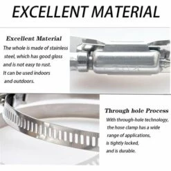 Collier De Serrage Tuyau, Collier De Serrage Tuyau Réglable 27-51mm Fontainebleau 4 Pièces -Pièce détachée de piscine Soldes 42924097 3