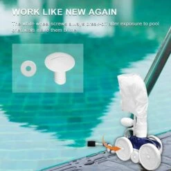 De Roue De Piscine Avec Rondelles De Rechange Pour Nettoyeur De Piscine Blanc Fontainebleau Lot De 6 -Pièce détachée de piscine Soldes 42924116 5