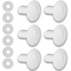 Lot De 6 Vis De Roue De Piscine De Rechange Pour Nettoyeur De Piscine 180 280 C55 Avec Rondelles Supplémentaires, Pièces De Rechange C55 C-55, Fontainebleau