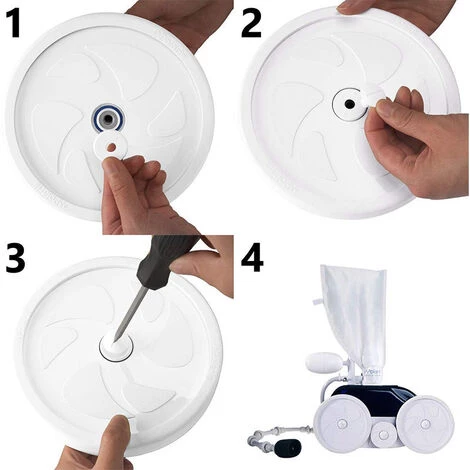 Lot De 6 Vis De Roue De Piscine De Rechange Pour Nettoyeur De Piscine 180 280 C55 Avec Rondelles Supplémentaires, Pièces De Rechange C55 C-55, Fontainebleau 5 Lot De 6 Vis De Roue De Piscine De Rechange Pour Nettoyeur De Piscine 180 280 C55 Avec Rondelles Supplémentaires, Pièces De Rechange C55 C-55, Fontainebleau – Image 3