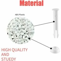 GUAZHUNIFR Lot De 12épingles En Plastique Pour Joints De Piscine En Caoutchouc - Pièces De Rechange Pour Piscine Guazhuni -Pièce détachée de piscine Soldes 52691761 3