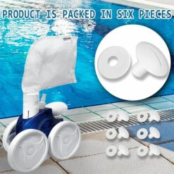 GUAZHUNIFR Lot De 6 Vis De Roue De Piscine De Rechange Pour Nettoyeur De Piscine 180 280 C55 Avec Rondelles Supplémentaires, Guazhuni -Pièce détachée de piscine Soldes 52691946 4