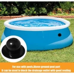 Remplacement Pour Les Bouchons De Piscine Bouchon Trou Crépine De Piscine Pour Trou De Drainage, Kit De Raccordement, Pièces De Rechange Pour Filtres De Piscine Et Pompes De Piscine (6 Pièces)，Starlight -Pièce détachée de piscine Soldes 54158865 5