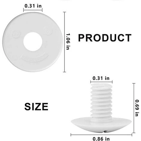 Betterlife Lot De 6 Vis De Roue De Piscine De Rechange Pour Nettoyeur De Piscine 180 280 C55 Avec Rondelles Supplémentaires, Pièces De Rechange C55 C-55 4 Betterlife Lot De 6 Vis De Roue De Piscine De Rechange Pour Nettoyeur De Piscine 180 280 C55 Avec Rondelles Supplémentaires, Pièces De Rechange C55 C-55 – Image 2