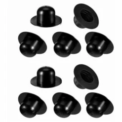 Betterlife 10 Pièces Bouchons De Vidange De Piscine Pompe De Filtre De Piscine Creusée De Rechange Bouchon De Trou De Crépine Bouchon De Butée Murale Compatible Avec Les Piscines INTEX (Noir)