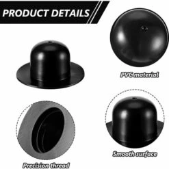 Betterlife 10 Pièces Bouchons De Vidange De Piscine Pompe De Filtre De Piscine Creusée De Rechange Bouchon De Trou De Crépine Bouchon De Butée Murale Compatible Avec Les Piscines INTEX (Noir) -Pièce détachée de piscine Soldes 54555016 4