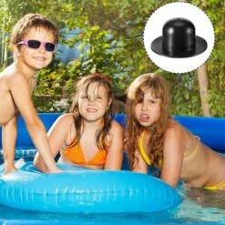 Betterlife 10 Pièces Bouchons De Vidange De Piscine Pompe De Filtre De Piscine Creusée De Rechange Bouchon De Trou De Crépine Bouchon De Butée Murale Compatible Avec Les Piscines INTEX (Noir) -Pièce détachée de piscine Soldes 54555016 5