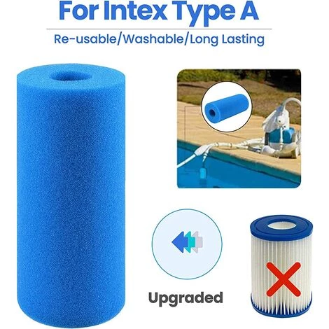 ALMI Éponge Filtrante Type A,Filtre De Piscine En Mousse,Filtre Éponge Cartouche,Mousse Pour Filtre Piscine Reutilisable,Filtre Spa Reutilisable (4pièces) 6 ALMI Éponge Filtrante Type A,Filtre De Piscine En Mousse,Filtre Éponge Cartouche,Mousse Pour Filtre Piscine Reutilisable,Filtre Spa Reutilisable (4pièces) – Image 4