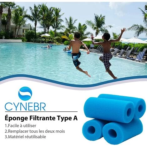 ALMI Éponge Filtrante Type A,Mousse Pour Filtre Piscine Réutilisables Et Lavables Filtre En Mousse Pour Intex Type A,Spa, Piscine(8) 4 ALMI Éponge Filtrante Type A,Mousse Pour Filtre Piscine Réutilisables Et Lavables Filtre En Mousse Pour Intex Type A,Spa, Piscine(8) – Image 2