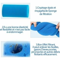 ALMI Éponge Filtrante Type A,Mousse Pour Filtre Piscine Réutilisables Et Lavables Filtre En Mousse Pour Intex Type A,Spa, Piscine(8) 10 ALMI Éponge Filtrante Type A,Mousse Pour Filtre Piscine Réutilisables Et Lavables Filtre En Mousse Pour Intex Type A,Spa, Piscine(8) -Pièce détachée de piscine Soldes 55343926 4
