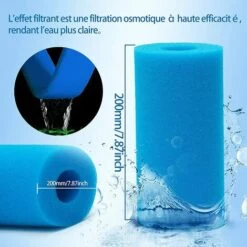 ALMI Éponge Filtrante Type A,Mousse Pour Filtre Piscine Réutilisables Et Lavables Filtre En Mousse Pour Intex Type A,Spa, Piscine(8) 11 ALMI Éponge Filtrante Type A,Mousse Pour Filtre Piscine Réutilisables Et Lavables Filtre En Mousse Pour Intex Type A,Spa, Piscine(8) -Pièce détachée de piscine Soldes 55343926 5
