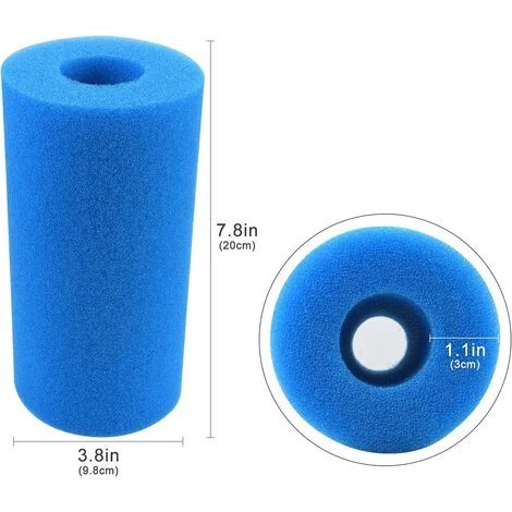 ALMI Filtre De Piscine En Mousse, 2 Pièces Éponge Filtrante Type A, Éponge En Mousse De Rechange Pour Filtre De Piscine, Filtre Piscine Lavable, Filtre Éponge Cartouche, Filtre Spa Reutilisable 4 ALMI Filtre De Piscine En Mousse, 2 Pièces Éponge Filtrante Type A, Éponge En Mousse De Rechange Pour Filtre De Piscine, Filtre Piscine Lavable, Filtre Éponge Cartouche, Filtre Spa Reutilisable – Image 2
