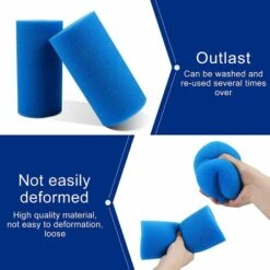 ALMI Filtre De Piscine En Mousse, 2 Pièces Éponge Filtrante Type A, Éponge En Mousse De Rechange Pour Filtre De Piscine, Filtre Piscine Lavable, Filtre Éponge Cartouche, Filtre Spa Reutilisable 9 ALMI Filtre De Piscine En Mousse, 2 Pièces Éponge Filtrante Type A, Éponge En Mousse De Rechange Pour Filtre De Piscine, Filtre Piscine Lavable, Filtre Éponge Cartouche, Filtre Spa Reutilisable -Pièce détachée de piscine Soldes 55343928 3