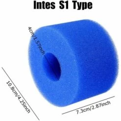 ALMI Lot De 2 Cartouches De Filtre En Mousse Réutilisables Pour Piscine Type Intex S1 -Pièce détachée de piscine Soldes 55343929 3