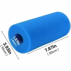 ALMI Filtre De Piscine En Mousse, Éponge Filtrante Type A, Éponge En Mousse De Rechange Pour Filtre De Piscine, Filtre Piscine Lavable, Filtre Éponge Cartouche, Filtre Spa Intex Reutilisable, 2 Pièces -Pièce détachée de piscine Soldes 55343932 5