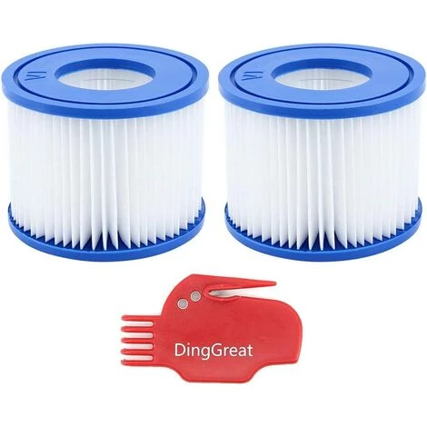 ALMI Lot De 2 Cartouche De Rechange Pour Filtre Bestway Cartouche Filtrante VI Pour Lay-Z-Spa Miami, Vegas, Monaco 4 ALMI Lot De 2 Cartouche De Rechange Pour Filtre Bestway Cartouche Filtrante VI Pour Lay-Z-Spa Miami, Vegas, Monaco – Image 2