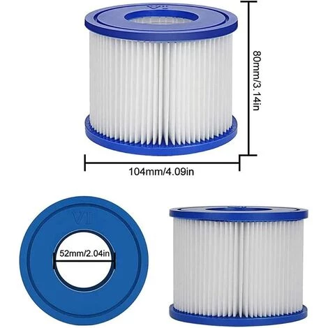 ALMI Lot De 2 Cartouche De Rechange Pour Filtre Bestway Cartouche Filtrante VI Pour Lay-Z-Spa Miami, Vegas, Monaco 5 ALMI Lot De 2 Cartouche De Rechange Pour Filtre Bestway Cartouche Filtrante VI Pour Lay-Z-Spa Miami, Vegas, Monaco – Image 3