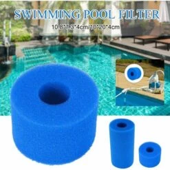 ALMI Filtre De Piscine En Mousse, 2 Pièces Filtre Éponge Cartouche, Éponge Filtrante Type S1, Mousse Pour Filtre Piscine Reutilisable, Filtre Spa Cartouche Éponge Pour Aquarium De Piscine Spa 9 ALMI Filtre De Piscine En Mousse, 2 Pièces Filtre Éponge Cartouche, Éponge Filtrante Type S1, Mousse Pour Filtre Piscine Reutilisable, Filtre Spa Cartouche Éponge Pour Aquarium De Piscine Spa -Pièce détachée de piscine Soldes 55343937 3