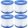 ALMI Lot De 4 Cartouches Filtrantes Pour Bestway Piscine Flowclear Filtre De Rechange Pour Lay-Z-Spa Pour Miami Pour Monaco Taille 6-58323 -Pièce détachée de piscine Soldes 55343940 1