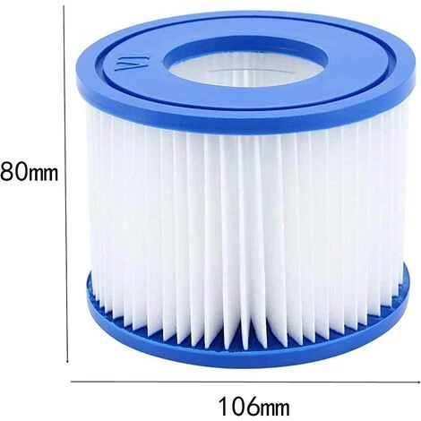 ALMI Lot De 4 Cartouches Filtrantes Pour Bestway Piscine Flowclear Filtre De Rechange Pour Lay-Z-Spa Pour Miami Pour Monaco Taille 6-58323 4 ALMI Lot De 4 Cartouches Filtrantes Pour Bestway Piscine Flowclear Filtre De Rechange Pour Lay-Z-Spa Pour Miami Pour Monaco Taille 6-58323 – Image 2