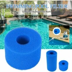 ALMI Éponge De Filtre De Piscine, éponge De Cartouche Filtrante Pour Filtre Intex De Type S1, Réutilisable Et Lavable, Filtre De Piscine Pour Accessoires De Nettoyage De Piscine Nettoyage De Spa, 4PC -Pièce détachée de piscine Soldes 55344031 3