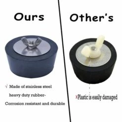 ALMI Lot De 2 Bouchons D'hivernage Pour Piscine 2,5 Pouces Avec Vis En Acier Inoxydable -Pièce détachée de piscine Soldes 55434894 4