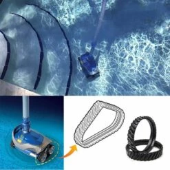 SUPERMARKET MX8 MX6 Roue De Rechange Pour Nettoyeur De Piscine Pour Nettoyeurs De Piscine Baracuda (2 Pièces),Superma,noir -Pièce détachée de piscine Soldes 55490053 5