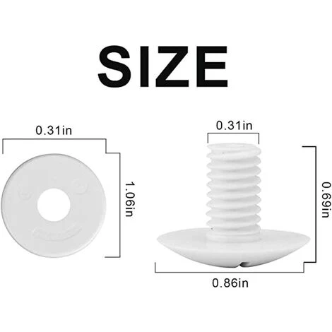 SUPERMARKET Lot De 6 Vis De Roue De Piscine De Rechange Pour Nettoyeur De Piscine 180 280 C55 Avec Rondelles Supplémentaires, Pièces De Rechange C55 C-55,Superma,blanc 4 SUPERMARKET Lot De 6 Vis De Roue De Piscine De Rechange Pour Nettoyeur De Piscine 180 280 C55 Avec Rondelles Supplémentaires, Pièces De Rechange C55 C-55,Superma,blanc – Image 2
