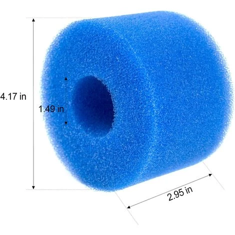 TANABATA Éponge Filtrante Type S1 Filtres De Piscine En Mousse, Cartouche Filtrante RéUtilisable Pour Intex Type S1, Mousse Pour Piscine, Aquarium, Spa(6 Pièces) 4 TANABATA Éponge Filtrante Type S1 Filtres De Piscine En Mousse, Cartouche Filtrante RéUtilisable Pour Intex Type S1, Mousse Pour Piscine, Aquarium, Spa(6 Pièces) – Image 2