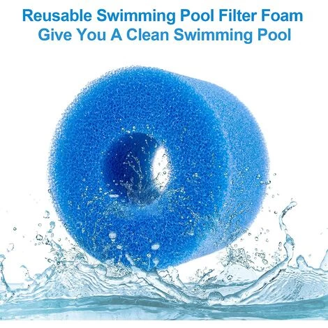 TANABATA Éponge Filtrante Type S1 Filtres De Piscine En Mousse, Cartouche Filtrante RéUtilisable Pour Intex Type S1, Mousse Pour Piscine, Aquarium, Spa(6 Pièces) 5 TANABATA Éponge Filtrante Type S1 Filtres De Piscine En Mousse, Cartouche Filtrante RéUtilisable Pour Intex Type S1, Mousse Pour Piscine, Aquarium, Spa(6 Pièces) – Image 3