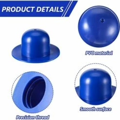 TANABATA 8 Pièces Bouchons De Vidange De Piscine Pompe De Filtre De Piscine Creusée De Rechange Bouchon De Trou De Crépine Bouchon De Butée Murale Compatible Avec Les Piscines INTEX (Bleu) -Pièce détachée de piscine Soldes 55504647 3