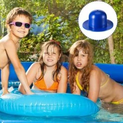 TANABATA 8 Pièces Bouchons De Vidange De Piscine Pompe De Filtre De Piscine Creusée De Rechange Bouchon De Trou De Crépine Bouchon De Butée Murale Compatible Avec Les Piscines INTEX (Bleu) -Pièce détachée de piscine Soldes 55504647 5