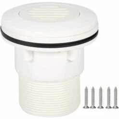 TANABATA Piscine Buse à Jet Prise D’Aspiration D’Eau Robinetterie Ronde Forme Piscines Accessoires Universels (Couverture En Filet)