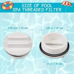 TRIOMPHE Lot De 3 Bouchons De Piscine 1,5 Pouces Avec Filetage Pour Conduit De Piscine - Pour Accessoires De PiscineT-Audace -Pièce détachée de piscine Soldes 56368286 3