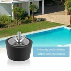 QERSTA 2 Pièces Bouchon Piscine Diamètre 32-38mm Bouchons D'hiver En Caoutchouc Avec Boulons Acier Inoxydable Antigel Produit Hivernage Piscine Par Le Gel Aux Canalisations De Drainage De Piscine -Pièce détachée de piscine Soldes 57297256 5