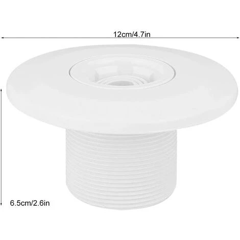 TANABATA Buse De Massage Pour Piscine, Piscine Rotative à 360 Degrés Spa Jet Buse De Massage Pour Mur De Piscine Raccord De Retour 2 Pouces, Accessoire De Piscine 108mm*63mm 5 TANABATA Buse De Massage Pour Piscine, Piscine Rotative à 360 Degrés Spa Jet Buse De Massage Pour Mur De Piscine Raccord De Retour 2 Pouces, Accessoire De Piscine 108mm*63mm – Image 3