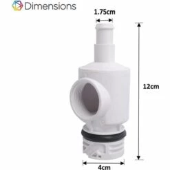 READCLY D29 UWF Adaptateur à Déconnexion Rapide Et Vanne De Régulation De Pression 9-100-9002 Compatibles Avec Le Robot Nettoyeur Automatique De Piscine Polaris 180280380 -Pièce détachée de piscine Soldes 57816320 3