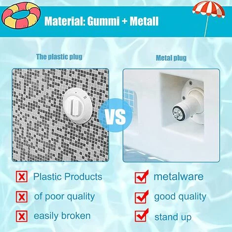 TANABATA 2 Pièces Bouchon Piscine Diamètre 32-38mm Bouchons D'hiver En Caoutchouc Avec Boulons Acier Inoxydable Antigel Produit Hivernage Piscine Par Le Gel Aux Canalisations De Drainage De Piscine 4 TANABATA 2 Pièces Bouchon Piscine Diamètre 32-38mm Bouchons D'hiver En Caoutchouc Avec Boulons Acier Inoxydable Antigel Produit Hivernage Piscine Par Le Gel Aux Canalisations De Drainage De Piscine – Image 2